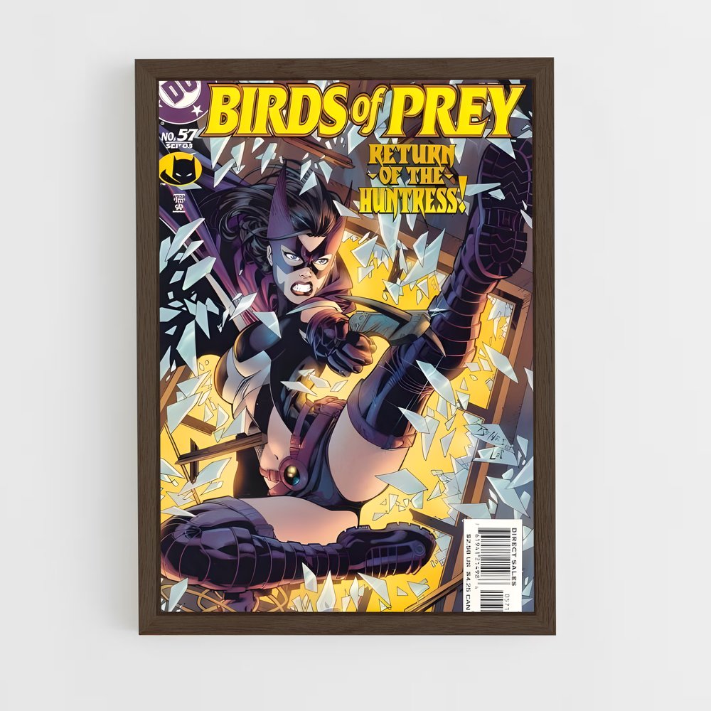 ap-birds of prey-13 cadre Bois foncé