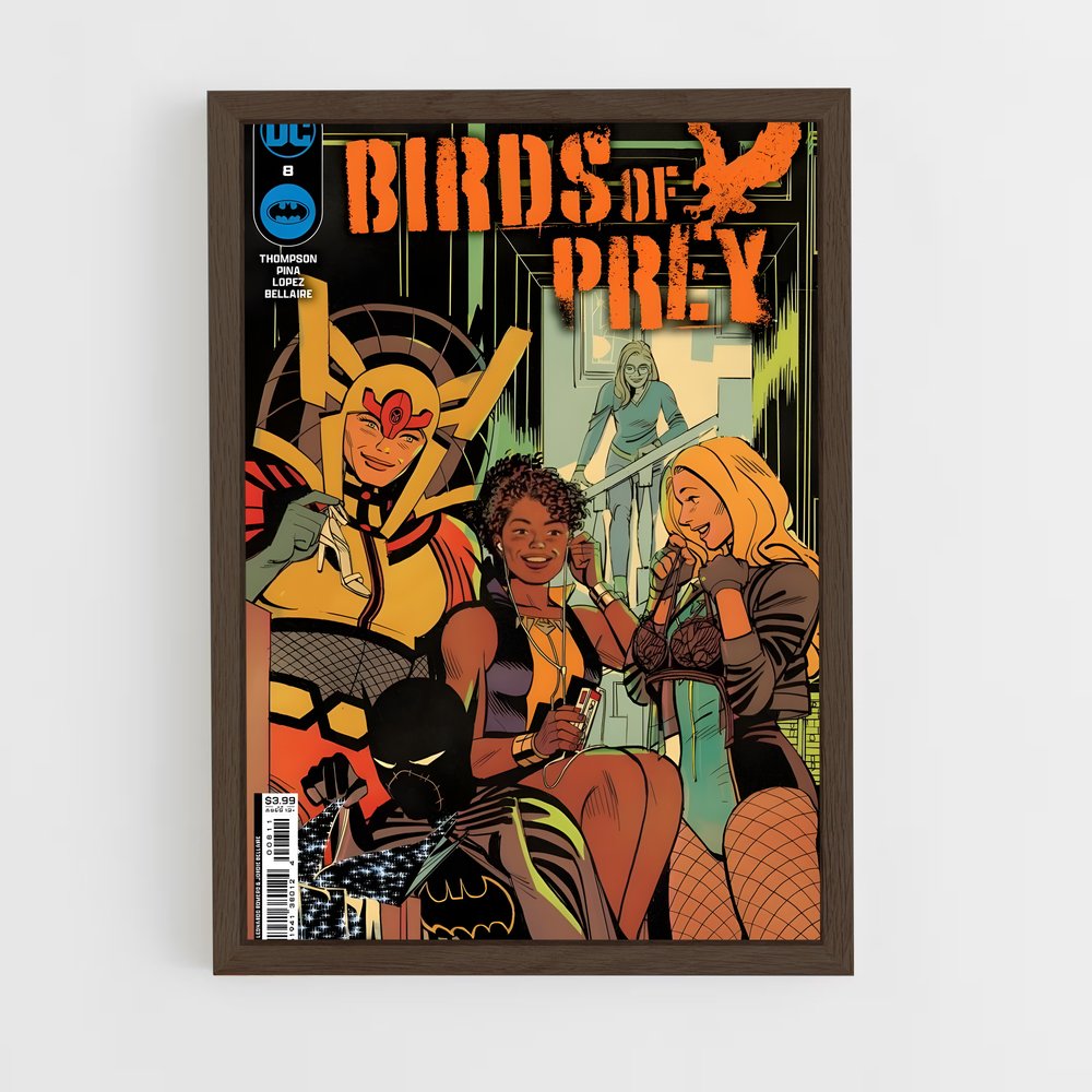 ap-birds of prey-15 cadre Bois foncé