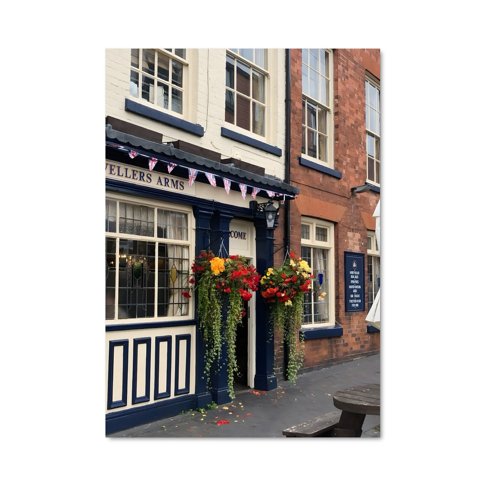 Bench. Shop Poster Flower Bench Poster – Aesthetic Posters