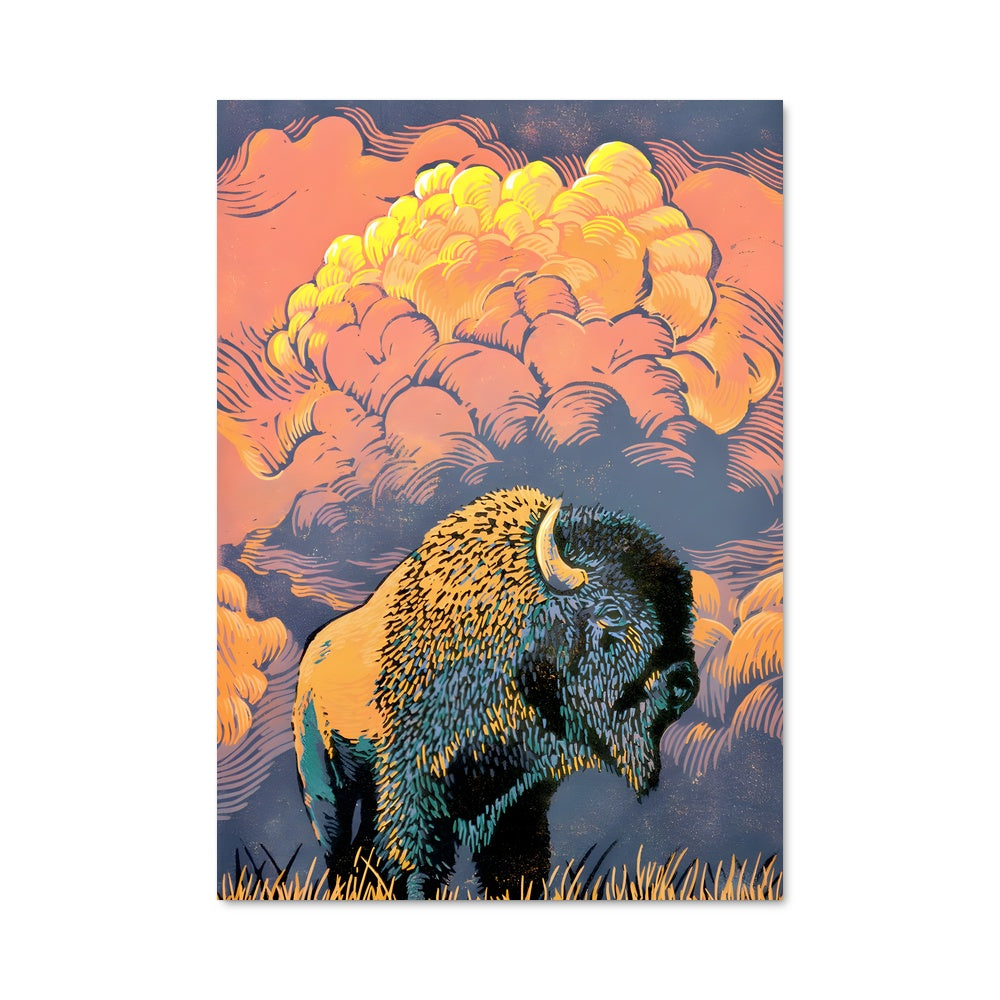 Bison in the Wild Poster – Aesthetic Posters