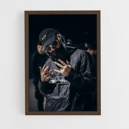 ap-bizarrap-8 cadre Bois foncé