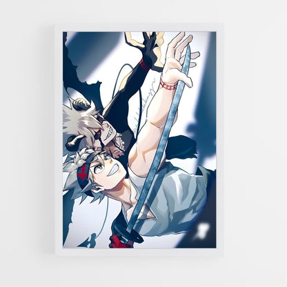 ap-black clover-4 cadre Blanc