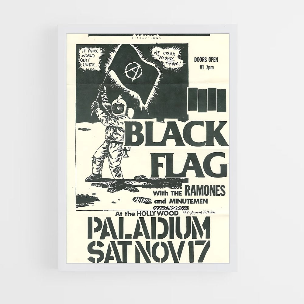 ap-black flag-1 cadre Blanc