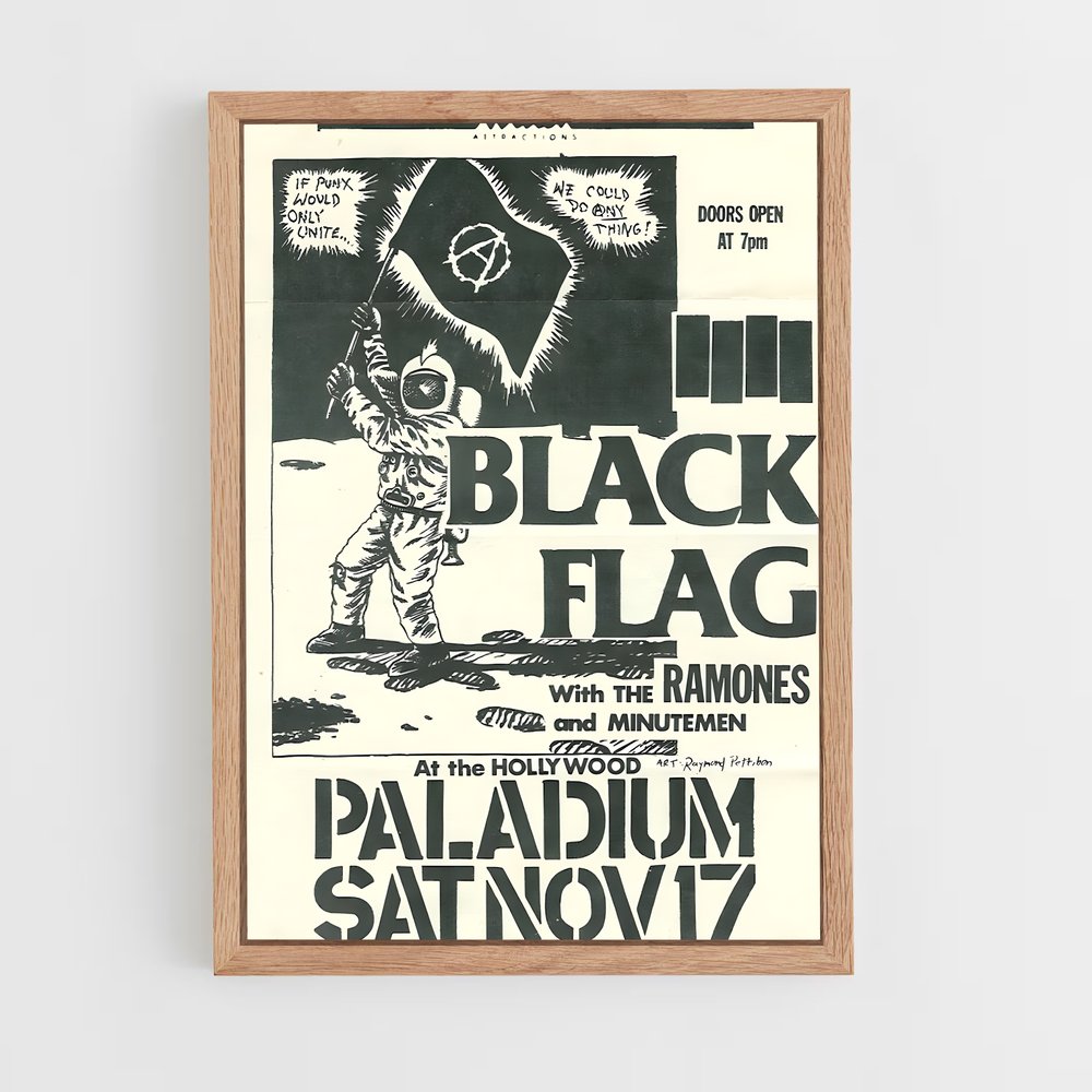 ap-black flag-1 cadre Bois clair