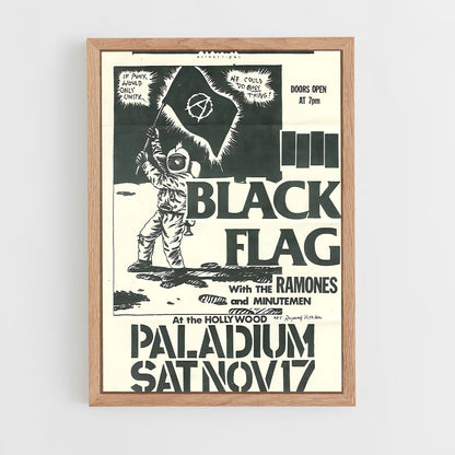 ap-black flag-1 cadre Bois clair