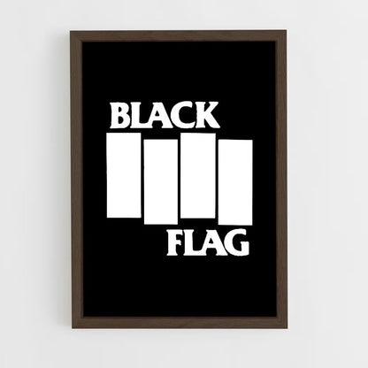 ap-black flag-2 cadre Bois foncé