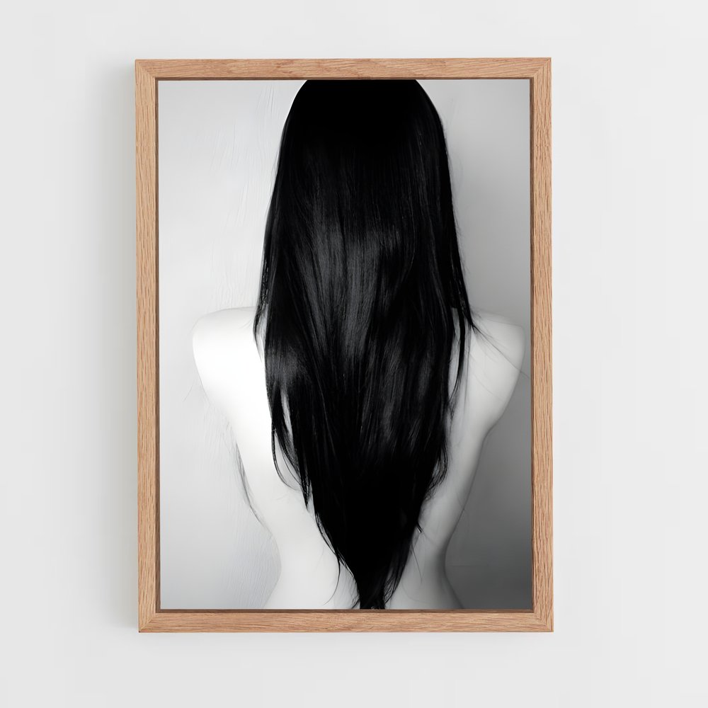 ap-black hair-1 cadre Bois clair
