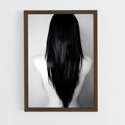 ap-black hair-1 cadre Bois foncé