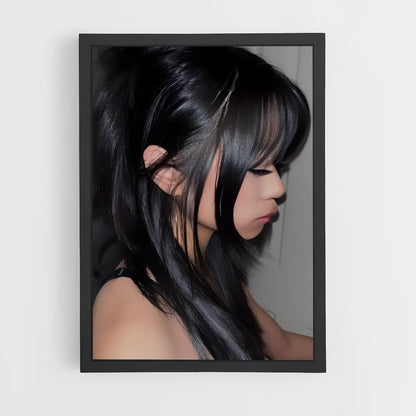 ap-black hair-4 cadre Noir