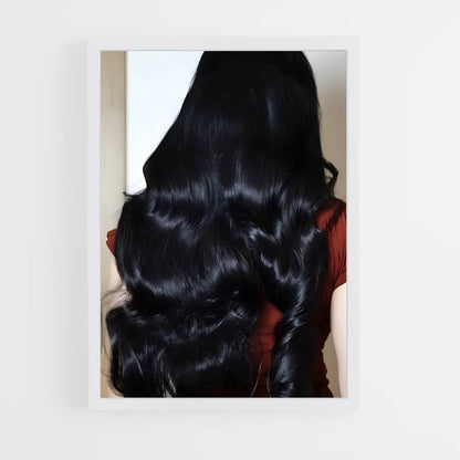 ap-black hair-5 cadre Blanc