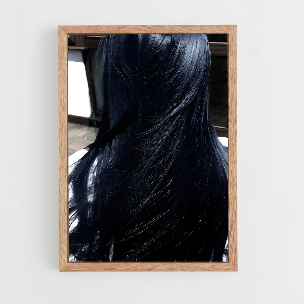 ap-black hair-6 cadre Bois clair