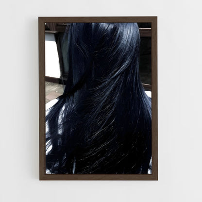ap-black hair-6 cadre Bois foncé
