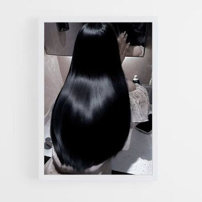 ap-black hair-7 cadre Blanc