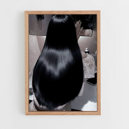 ap-black hair-7 cadre Bois clair