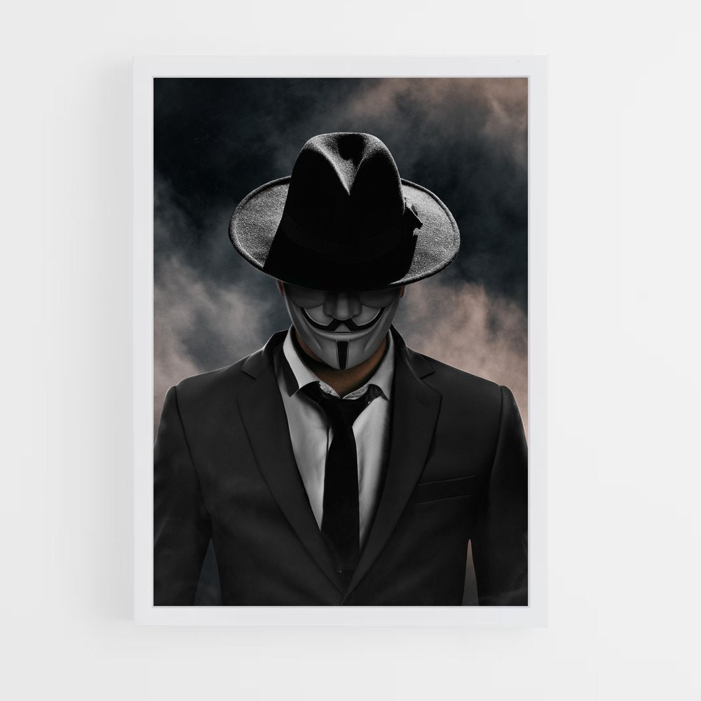 ap-black hat-5 cadre Blanc