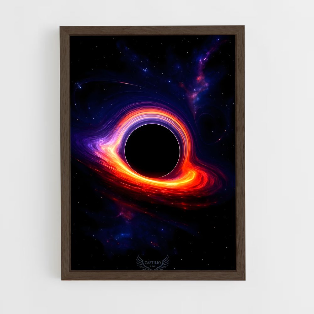 ap-black hole-9 cadre Bois foncé