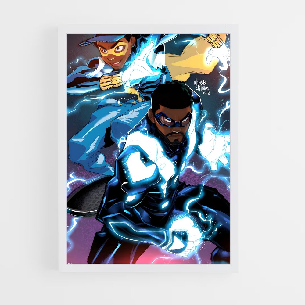 ap-black lightning-1 cadre Blanc
