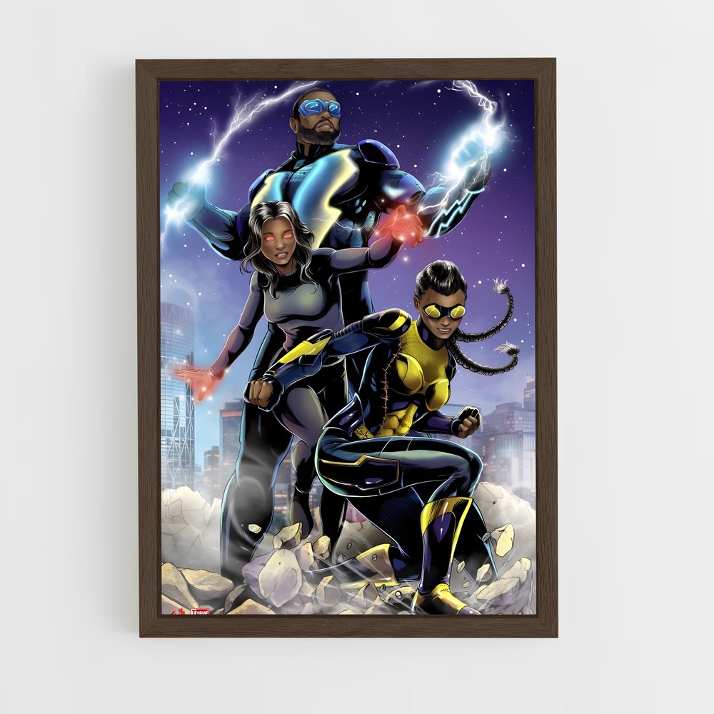ap-black lightning-4 cadre Bois foncé