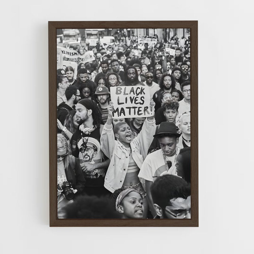 ap-black lives matter-1 cadre Bois foncé