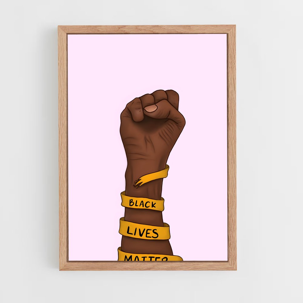 ap-black lives matter-3 cadre Bois clair