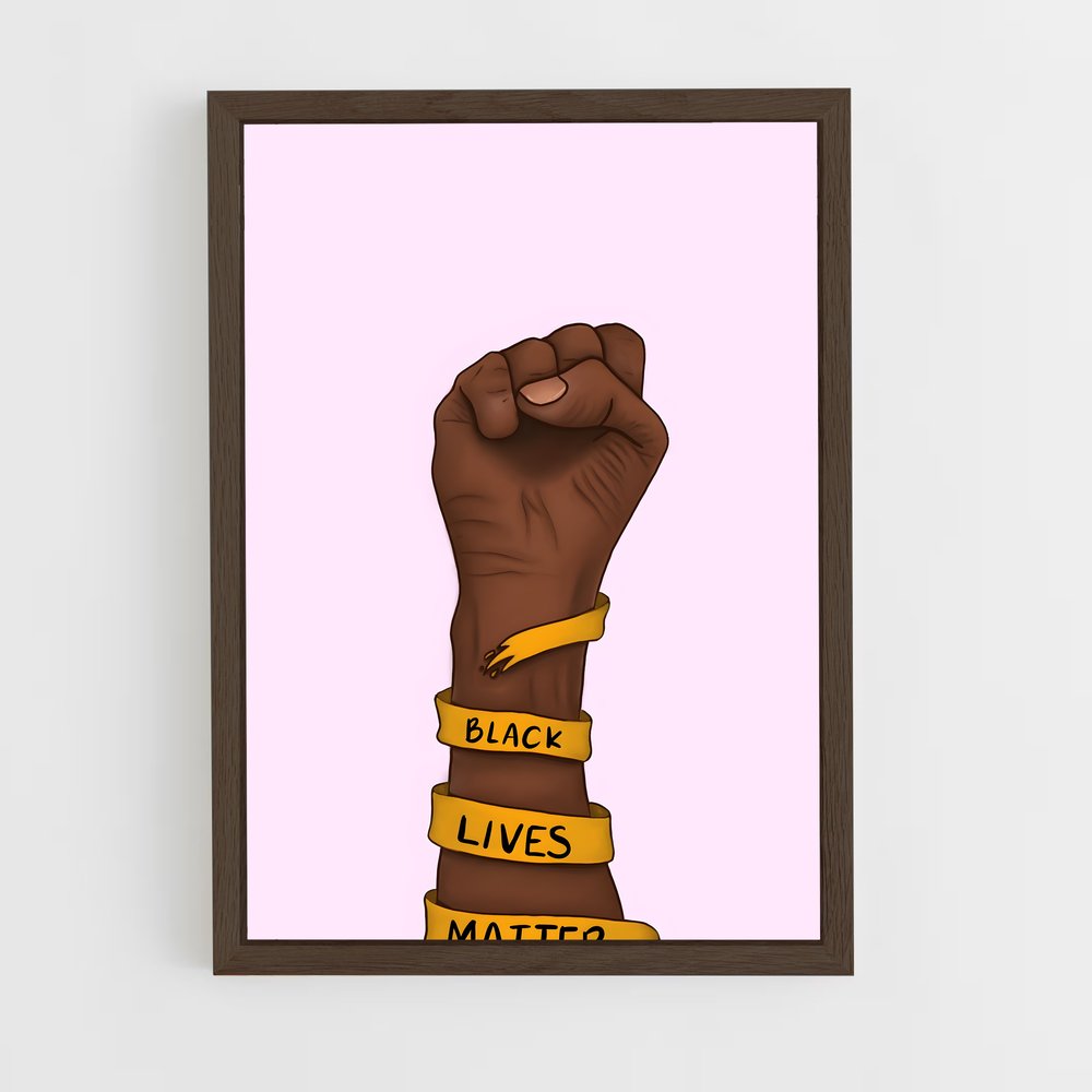 ap-black lives matter-3 cadre Bois foncé