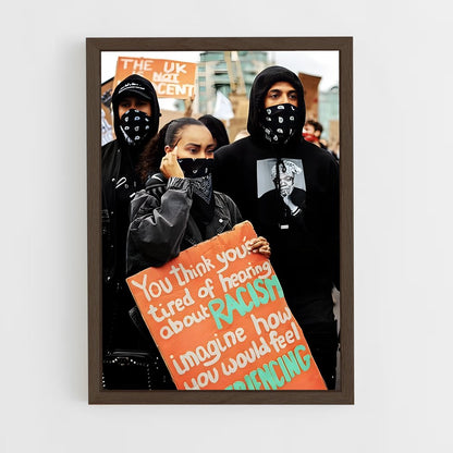ap-black lives matter-5 cadre Bois foncé