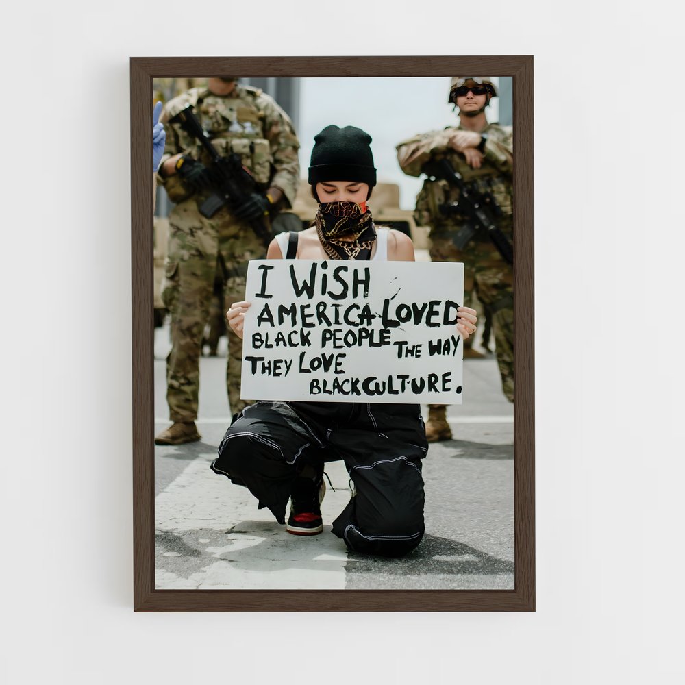 ap-black lives matter-7 cadre Bois foncé