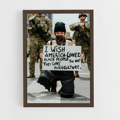 ap-black lives matter-7 cadre Bois foncé