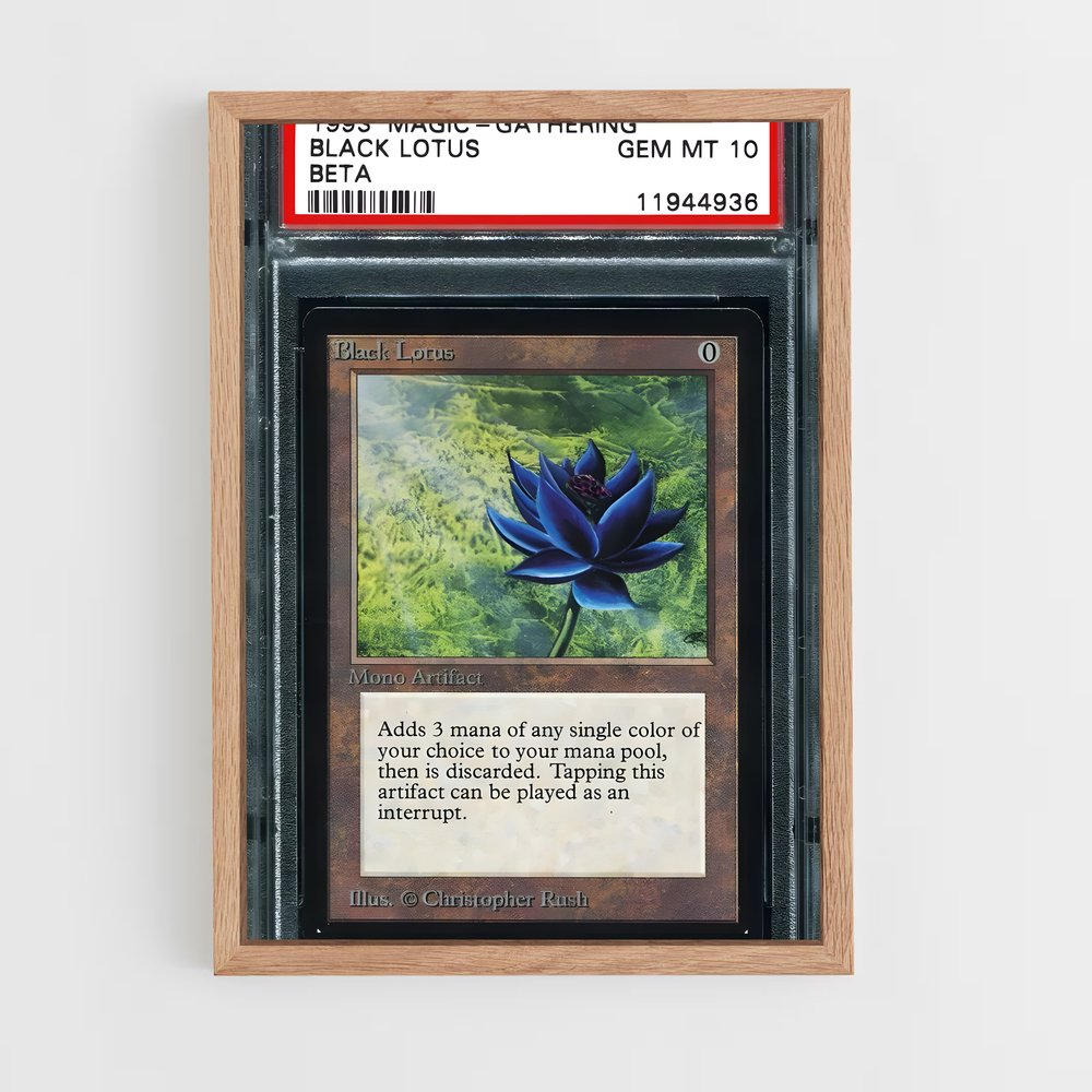 ap-black lotus-2 cadre Bois clair