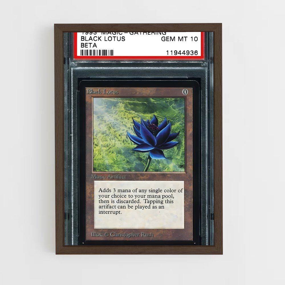 ap-black lotus-2 cadre Bois foncé