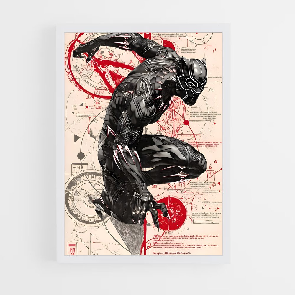 ap-black panther-10 cadre Blanc