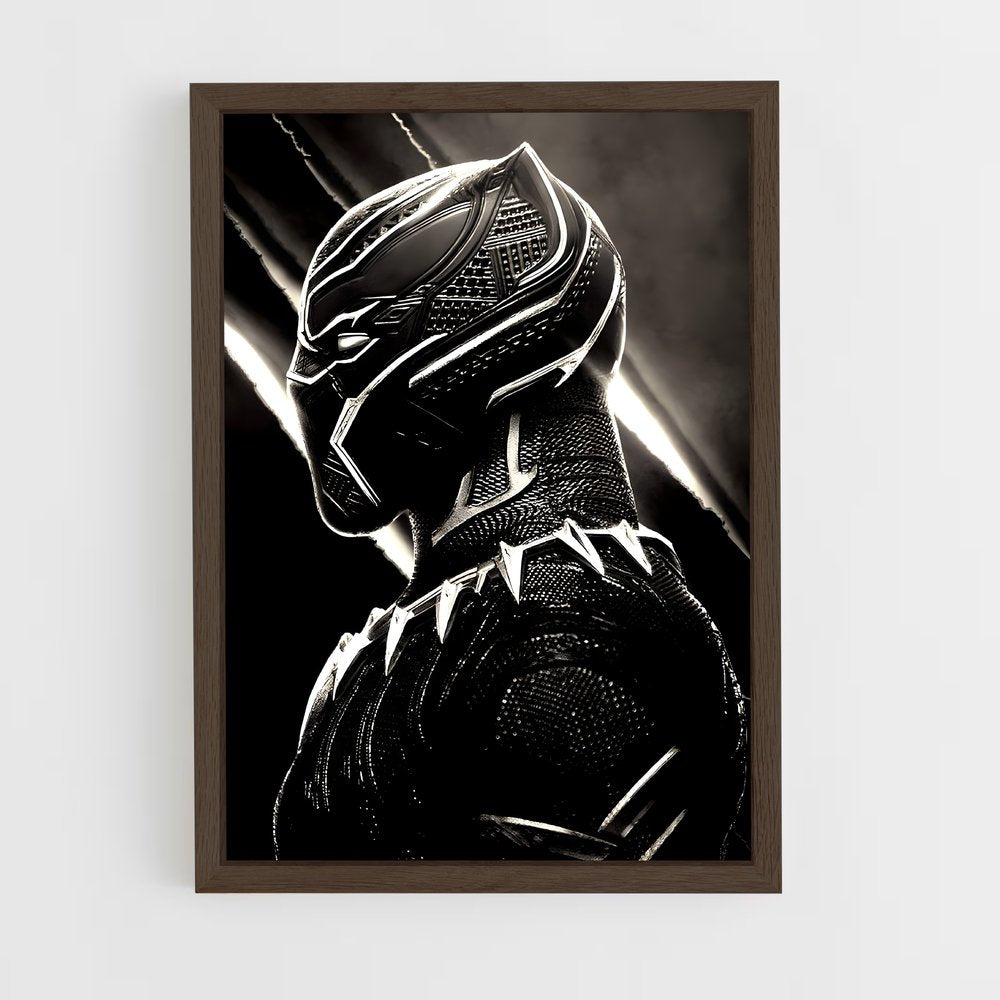 ap-black panther-13 cadre Bois foncé