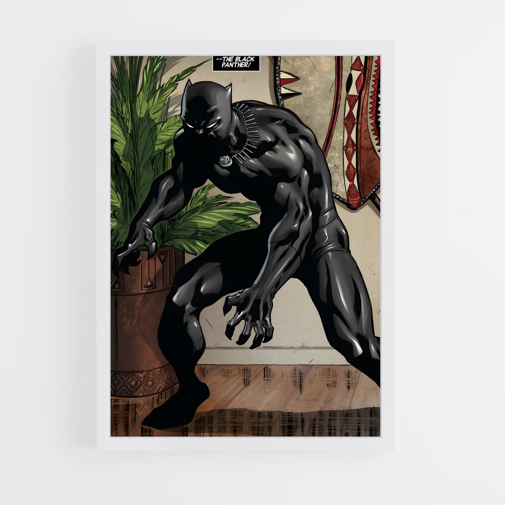 ap-black panther-14 cadre Blanc