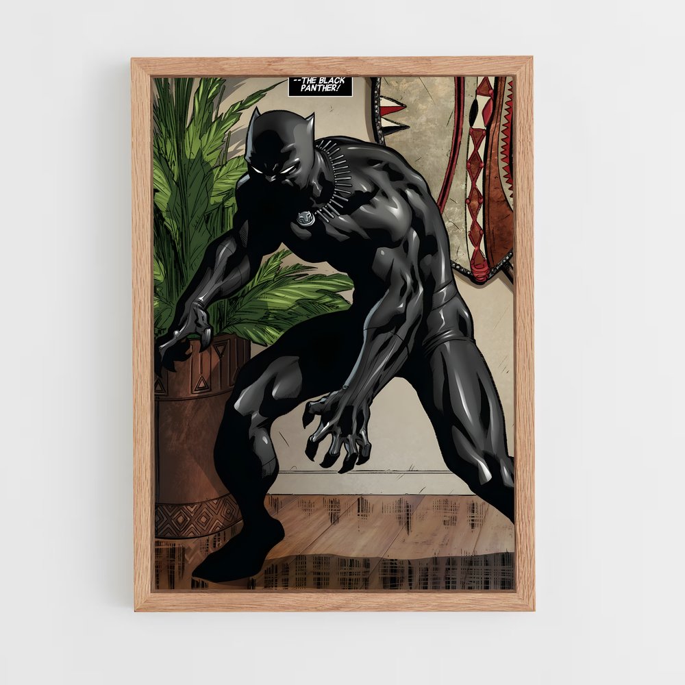 ap-black panther-14 cadre Bois clair