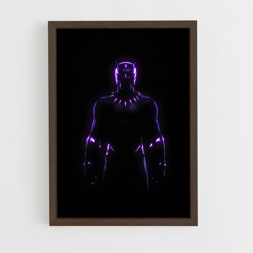 ap-black panther-16 cadre Bois foncé
