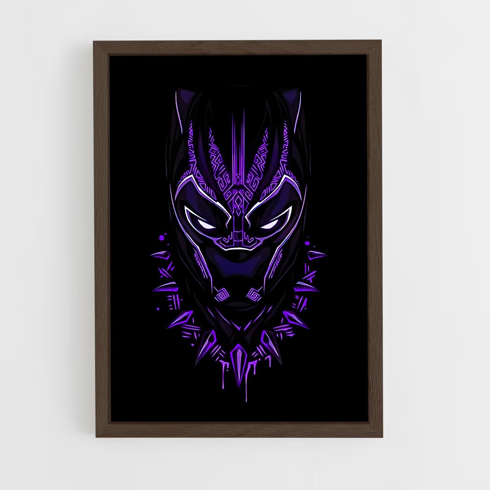ap-black panther-8 cadre Bois foncé