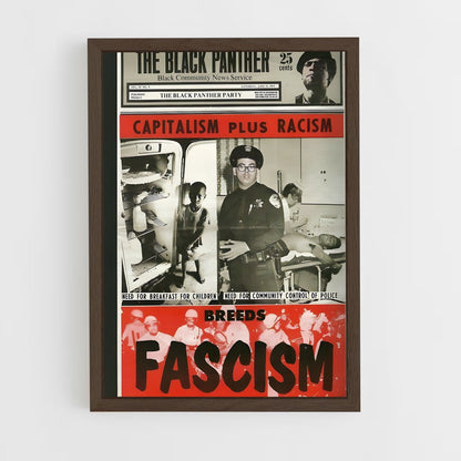 ap-black panther party-1 cadre Bois foncé