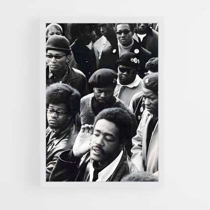 ap-black panther party-4 cadre Blanc