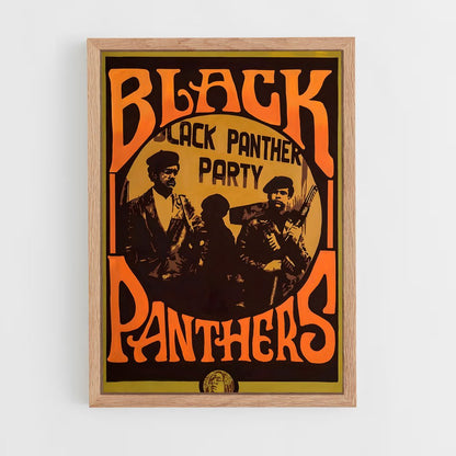 ap-black panther party-5 cadre Bois clair