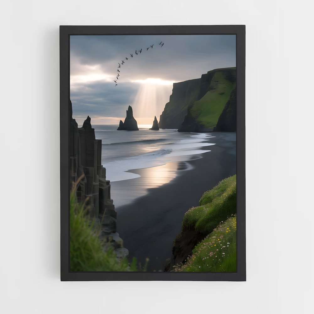 ap-black sand beach-5 cadre Noir