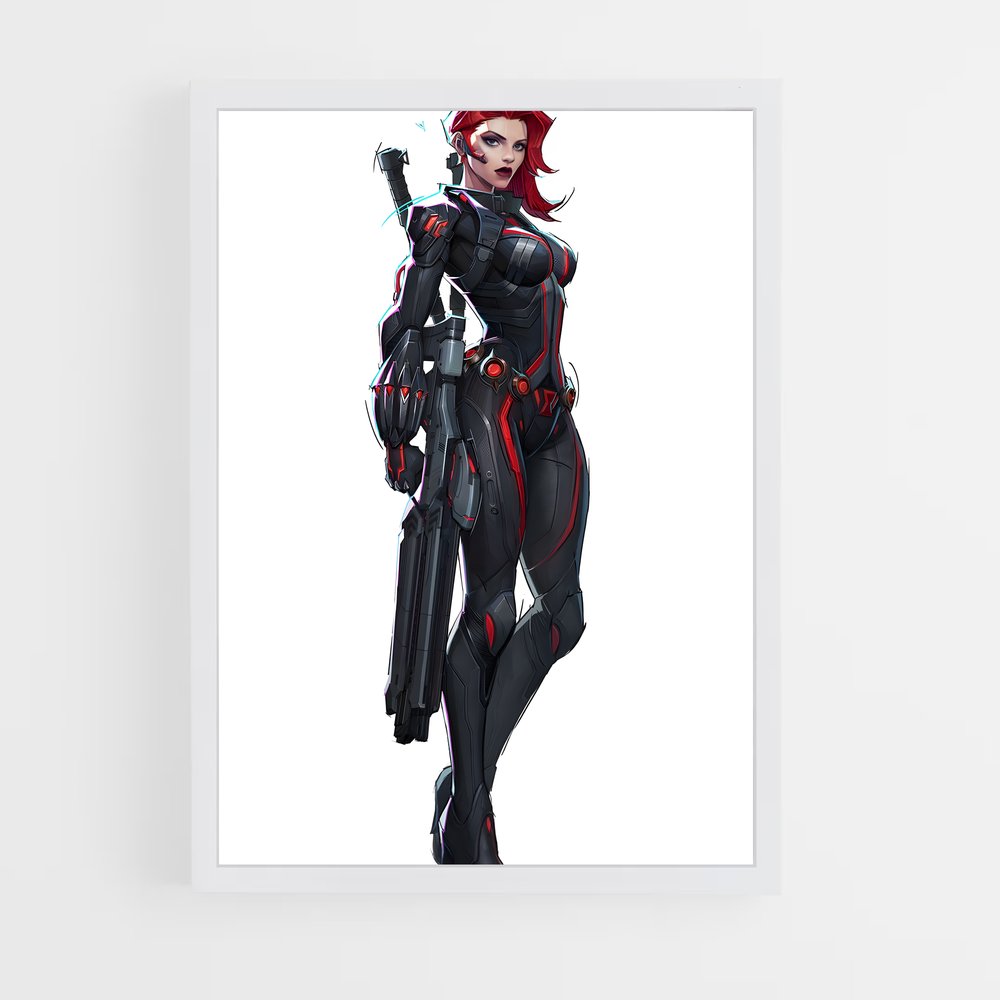 ap-black widow-5 cadre Blanc