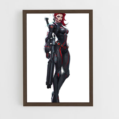 ap-black widow-5 cadre Bois foncé