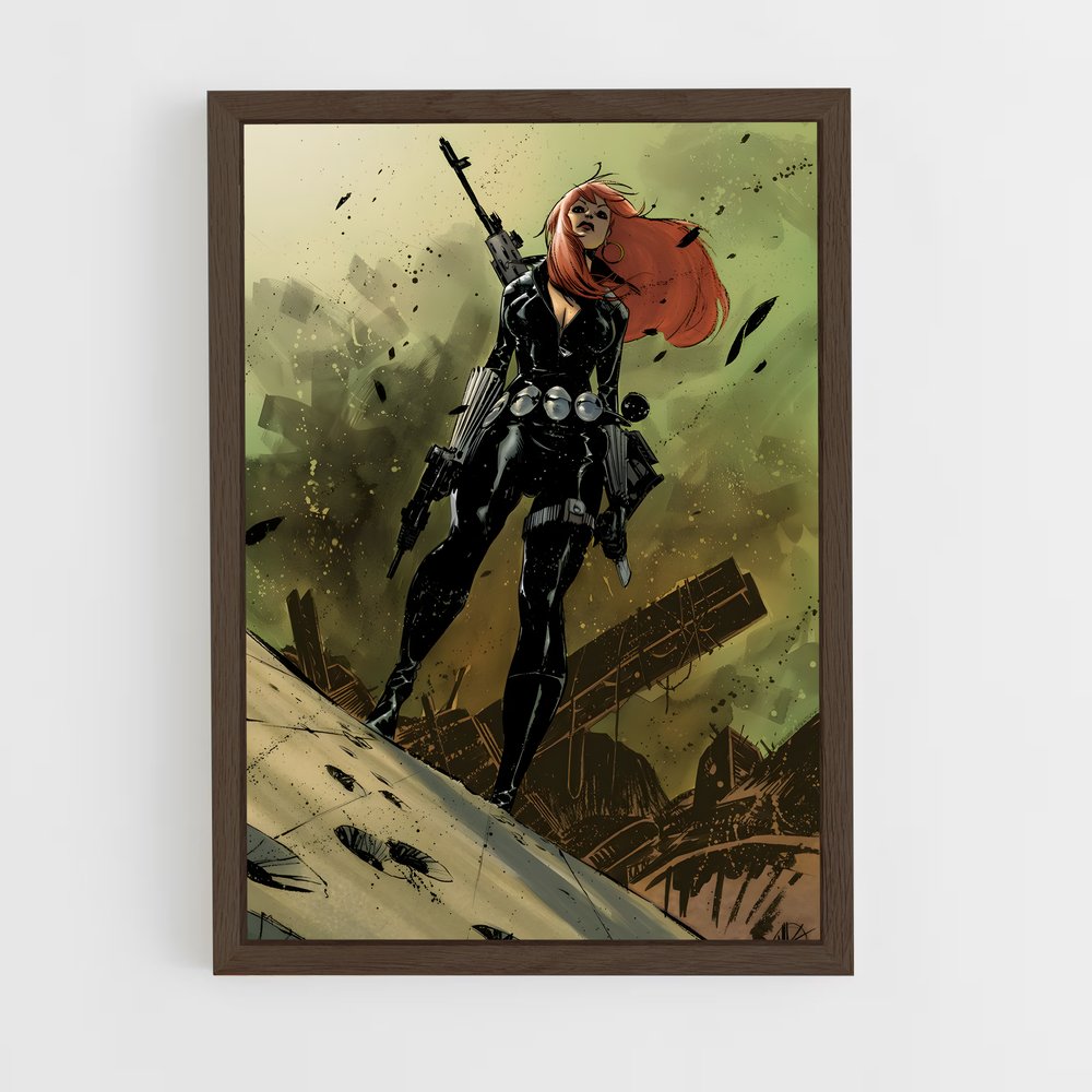 ap-black widow-7 cadre Bois foncé
