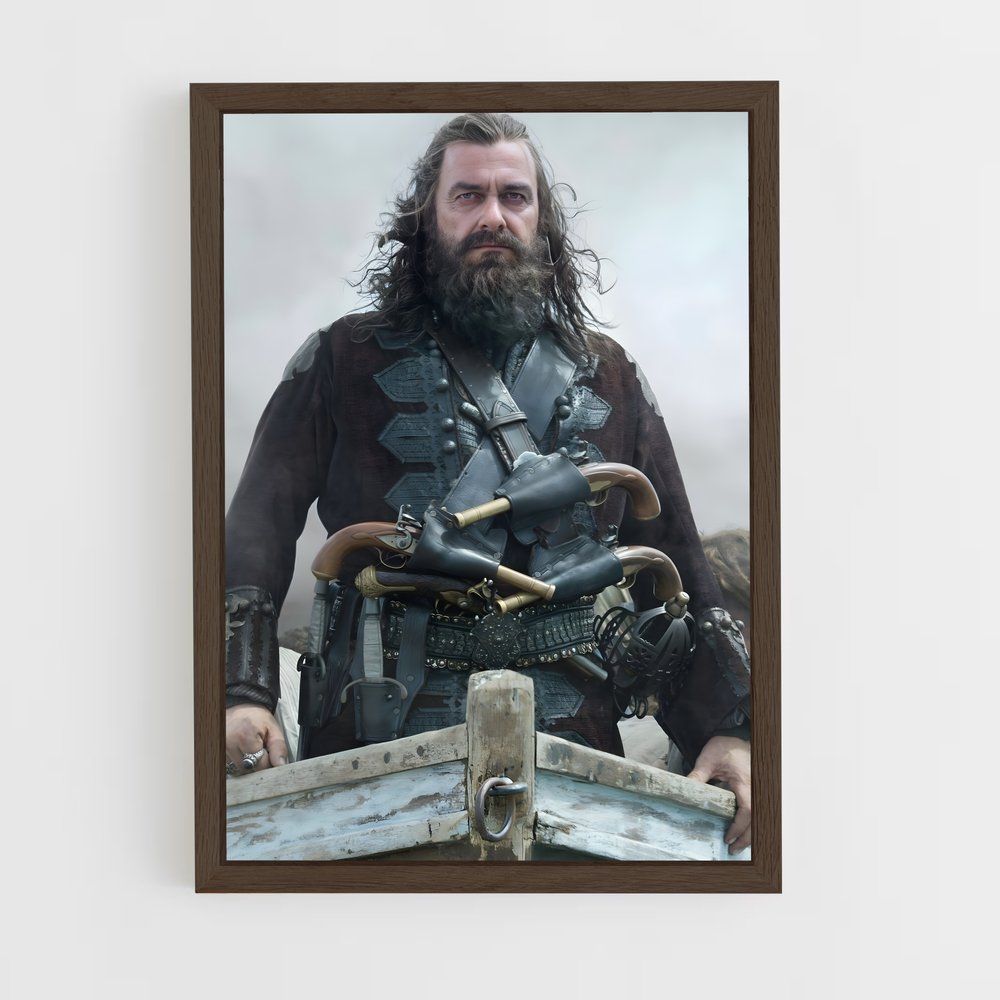 ap-blackbeard-3 cadre Bois foncé