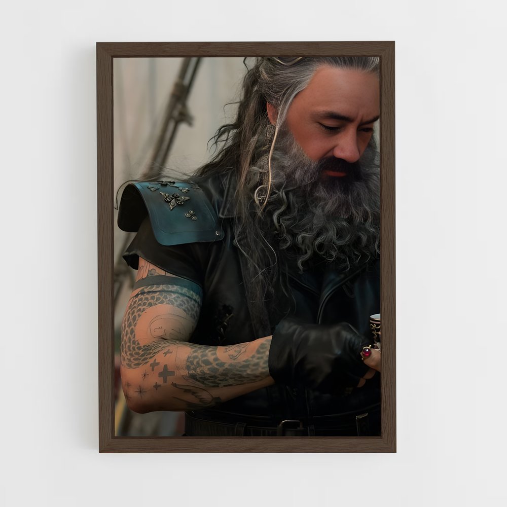 ap-blackbeard-5 cadre Bois foncé