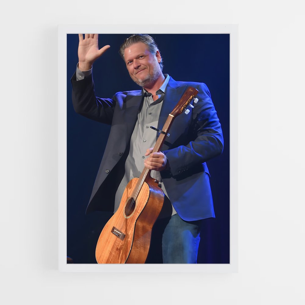 ap-blake shelton-1 cadre Blanc
