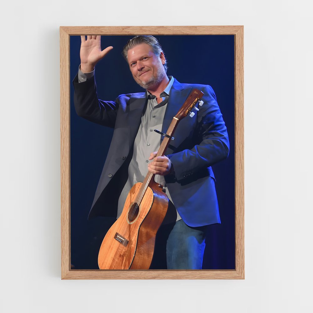 ap-blake shelton-1 cadre Bois clair