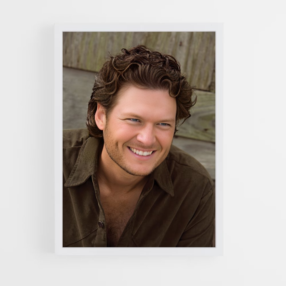 ap-blake shelton-10 cadre Blanc