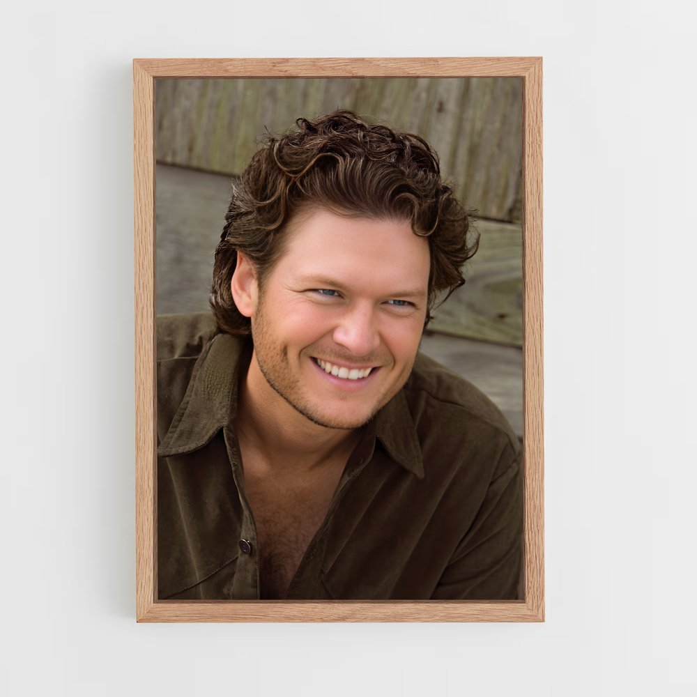ap-blake shelton-10 cadre Bois clair