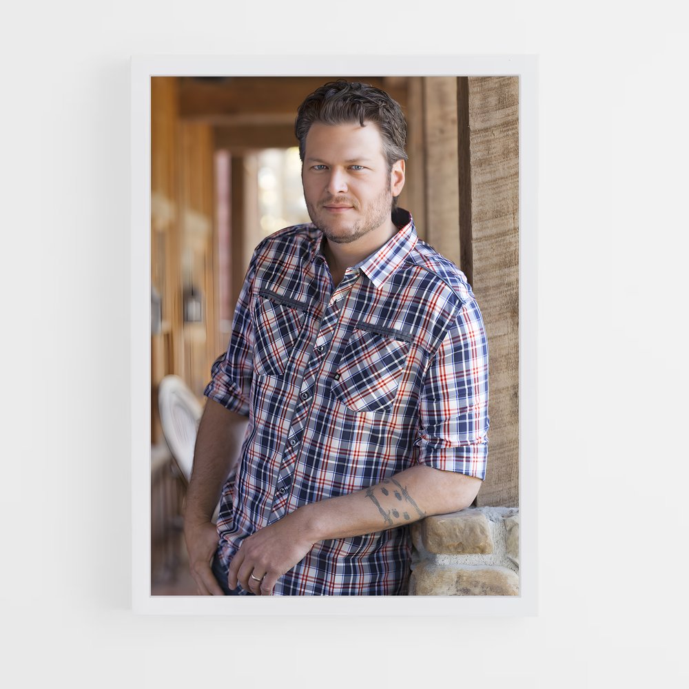 ap-blake shelton-11 cadre Blanc